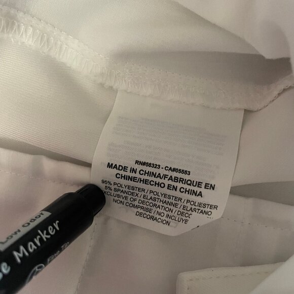 Nike Golf Tour Performance Shorts Mens 36 White Chino Flat Front Dri-Fit Pockets - Picture 5 of 7